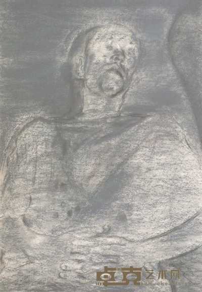毛焰 2000年作 《肖像》 101×75cm